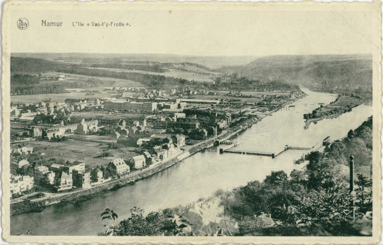 Namur. L'Ile "Vas-t'y-Frotte"