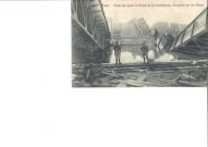 Namur. Ponts des lignes de Dinant et du Luxembourg, dynamités par les Belges