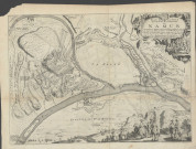 Plan gravé de la Ville, ouvrages et château de Namur, avec toutes les attaques effectuées pendant le siège de 1692