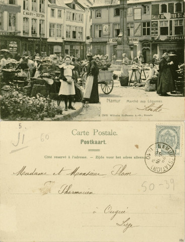 Namur. Marché aux légumes