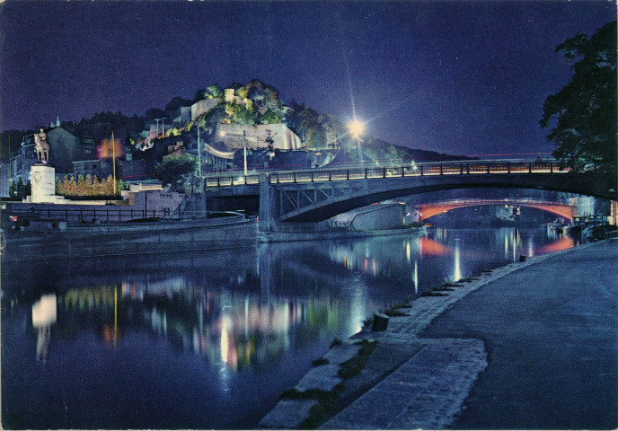 Namur. Citadelle et confluent Sambre et Meuse