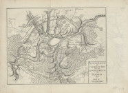 Plan des lignes de l'armée du Roy devant la Ville et château de Namur