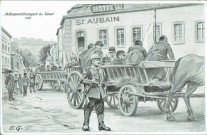 Gefangenentransport in Namur 1914.