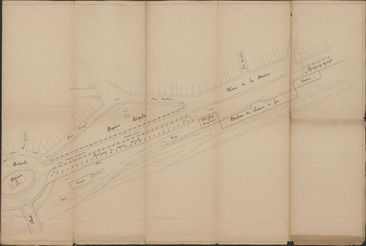 Convention Hobé - Appropriation des boulevard Cauchy et Léopold, de la place Léopold et des abord de la gare
