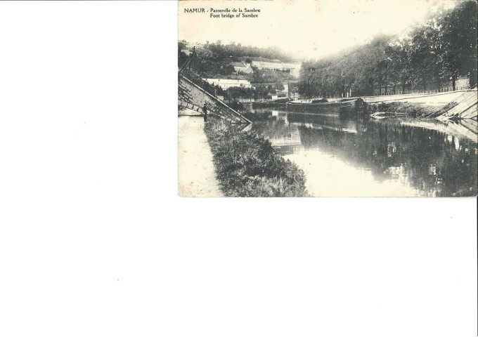 Namur. Passerelle de la Sambre