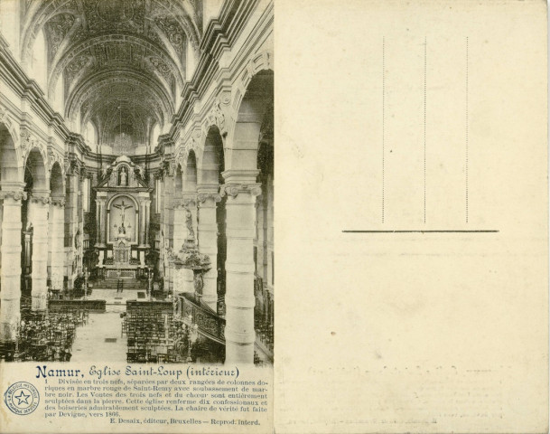 Namur, Eglise Saint-Loup (intérieur) 1.