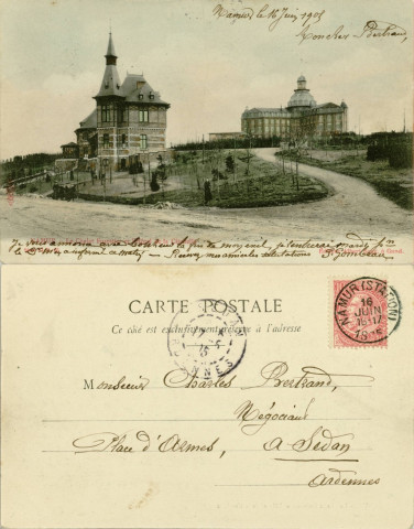 NAMUR. Le Chalet Forestier et l'Hôtel de la Citadelle