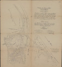 Plan du Boulevard circulaire reliant la gare de Namur au plateau de la Citadelle et plan du pont sur la Sambre