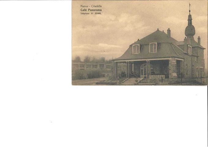 Namur - Citadelle. Café Panorama. Téléphone N° 1546.