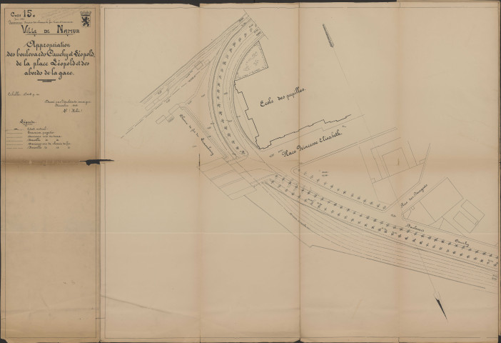 Convention Hobé - Appropriation des boulevard Cauchy et Léopold, de la place Léopold et des abord de la gare