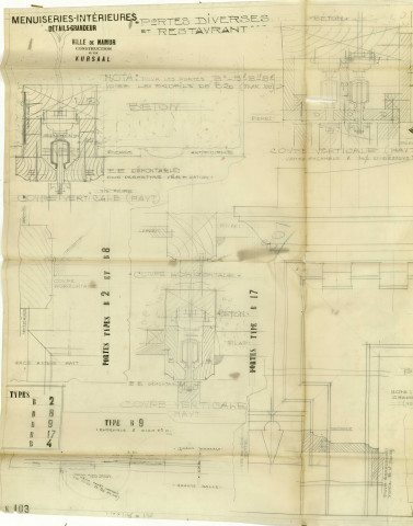 KURSAAL_menuiseries intérieures_portes restaurant_A