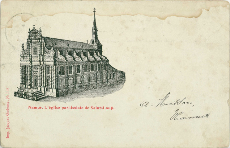 Namur. L'Eglise paroissiale de Saint-Loup