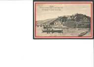 Namur von den Deutschen erobert am 26 August 1914. Die Mündung der Sambre in die Maas.