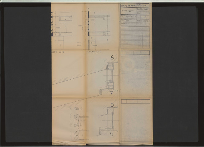 Parking Square Léopold : plans