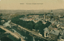 Namur - Panorama et Eglise Saint-Aubin