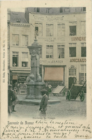 Fontaine de l'Ange. Souvenir de Namur