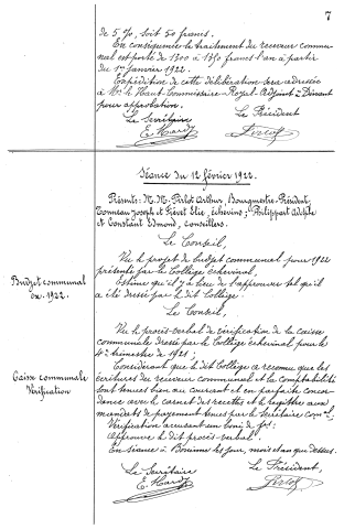 Registres aux délibérations du Conseil communal