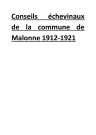 Registres de délibérations des séances du Collège