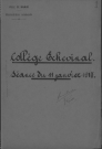 Registre de délibérations du Collège de Namur