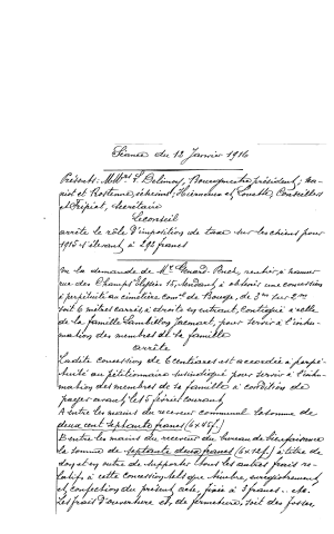 Registres de délibérations du Conseil communal