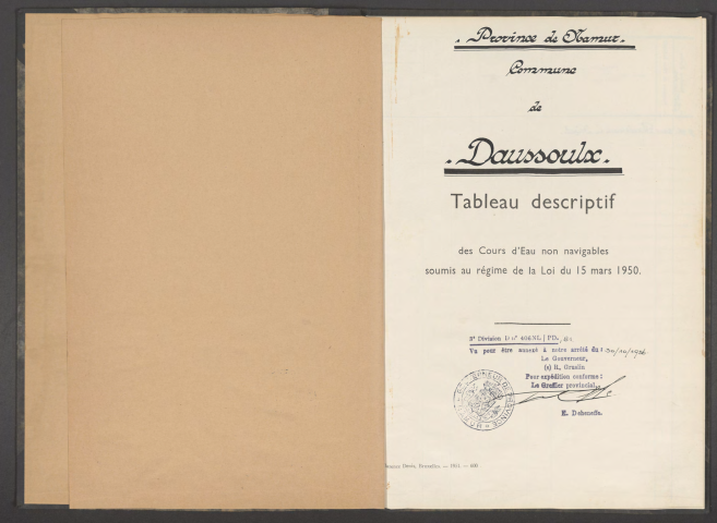 Daussoulx-tableau descriptif