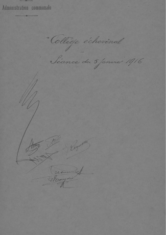 Correspondance et décisions du Collège