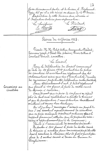 Registres aux délibérations du Conseil communal