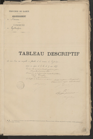 Gelbressée-atlas et tableau descriptif