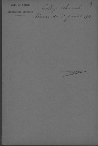 Correspondance et décisions du Collège