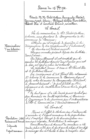 Registres aux délibérations du Conseil communal