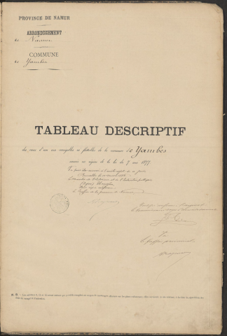 Jambes-atlas et tableau descriptif