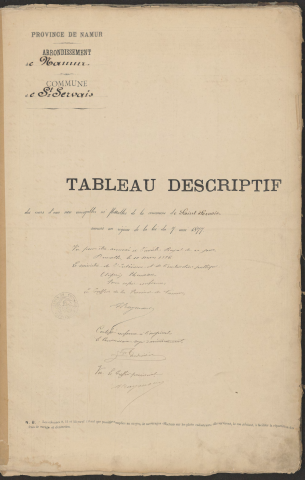 Saint-Servais-atlas et tableau descriptif